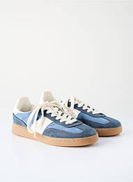 Baskets plateforme plateforme bleu ZARA fille
