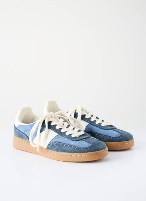 Baskets plateforme plateforme bleu ZARA fille