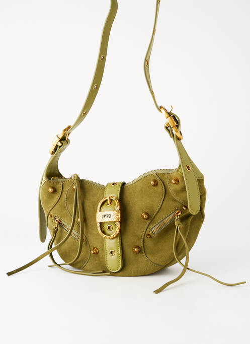 Sac cuir lisse forme rectangulaire vert JW PEI femme