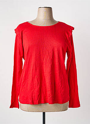 T-shirt manches longues manches longues rouge SHEEGO femme