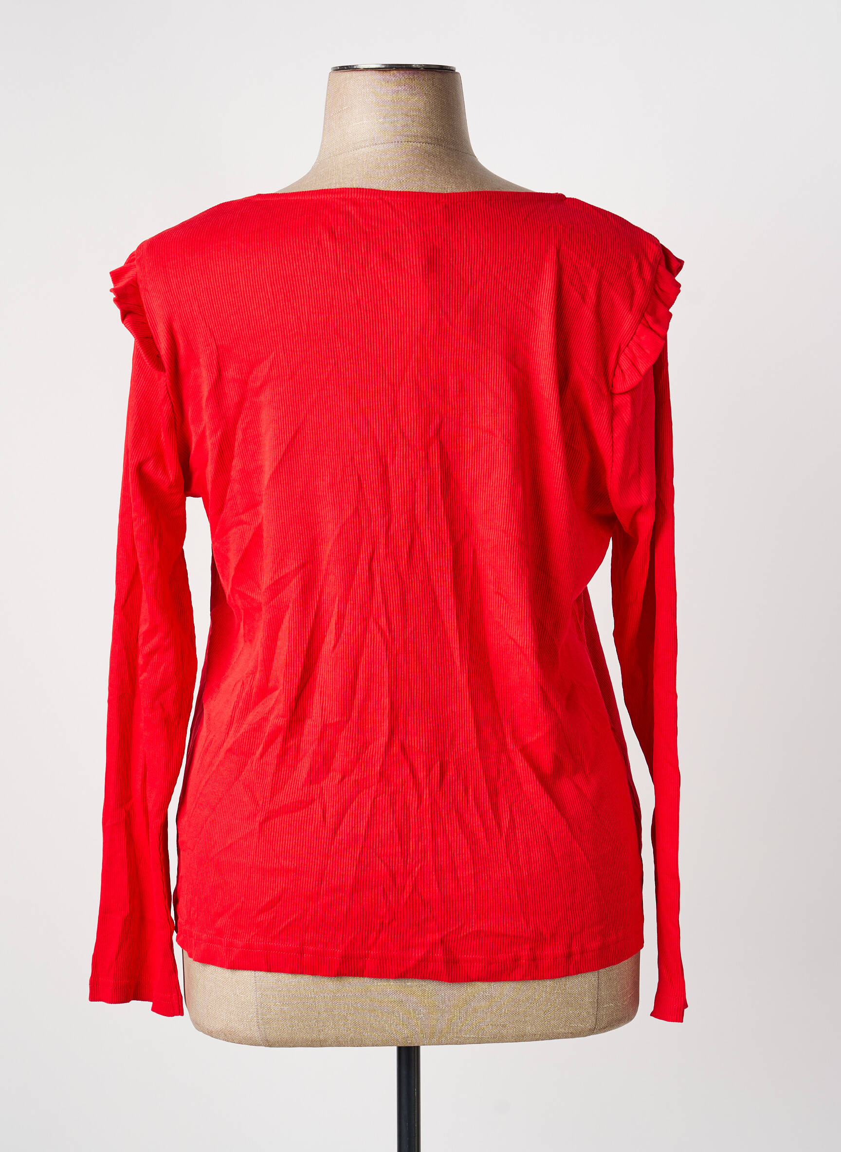 T-shirt manches longues manches longues rouge SHEEGO femme