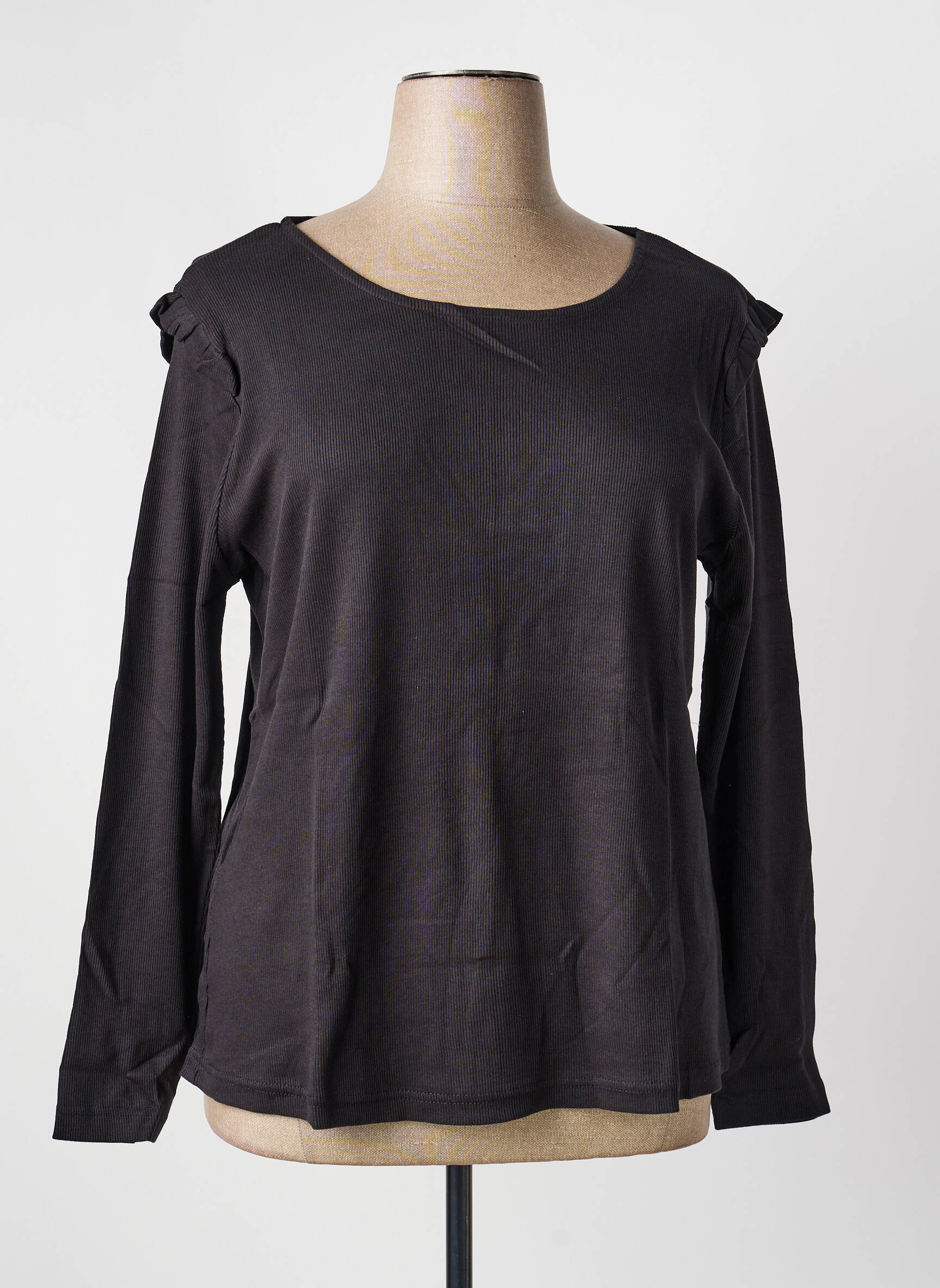 T-shirt manches longues manches longues noir SHEEGO femme