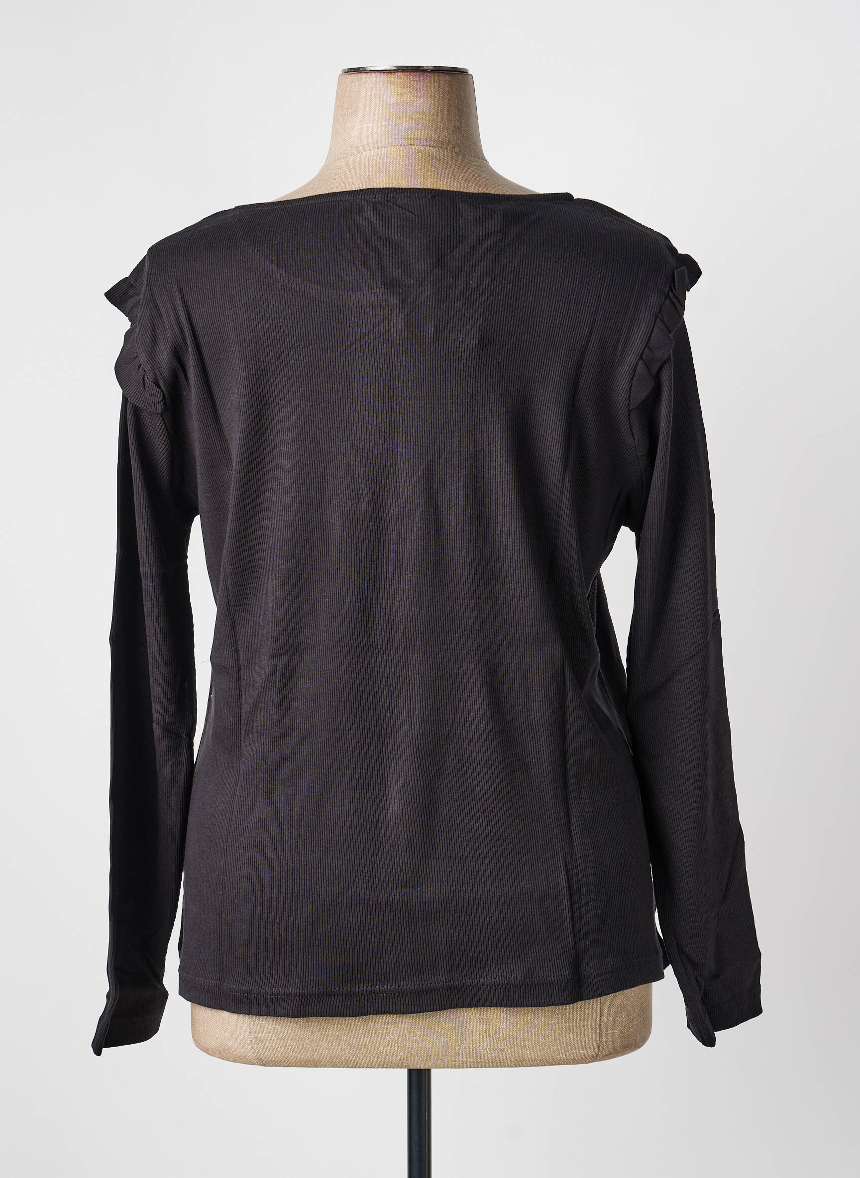 T-shirt manches longues manches longues noir SHEEGO femme