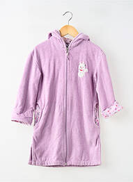 Peignoir violet CARRE BLANC fille