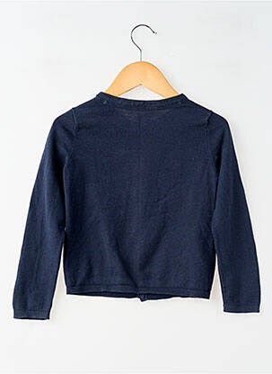 Gilet manches longues resserrée sur le bas bleu KIABI fille