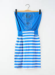Robe courte sans manche sans manche bleu MANGO femme
