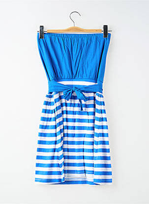 Robe courte sans manche sans manche bleu MANGO femme