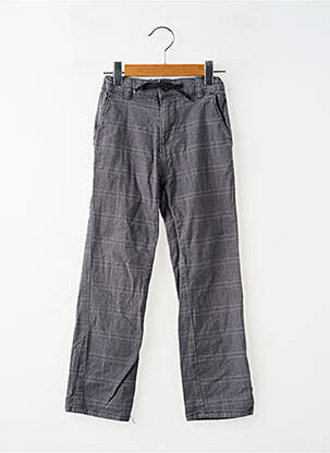 Pantalon droit coupe droite taille ajustable gris KIABI garcon