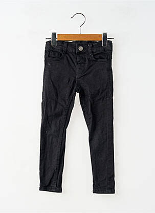 Pantalon slim tissage popeline taille ajustable noir KIABI enfant