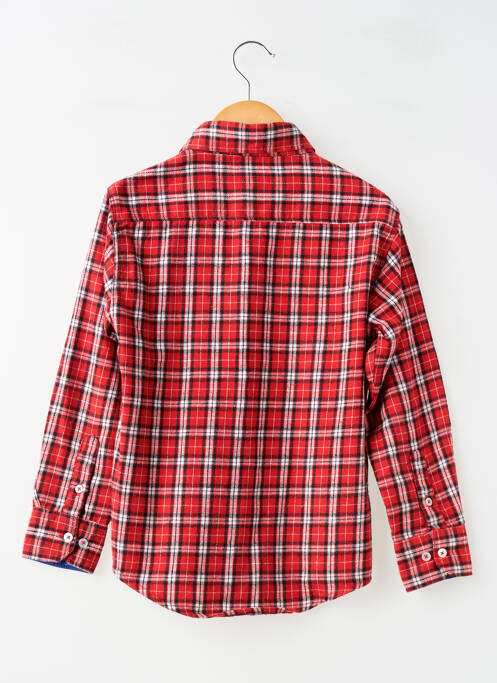 Chemise manches longues imprimé écossais rouge HOPSCOTCH garcon