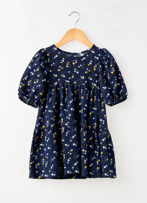 Robe mi-longue manches courtes manches courtes bleu SANS MARQUE fille