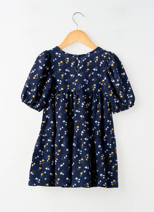 Robe mi-longue manches courtes manches courtes bleu SANS MARQUE fille