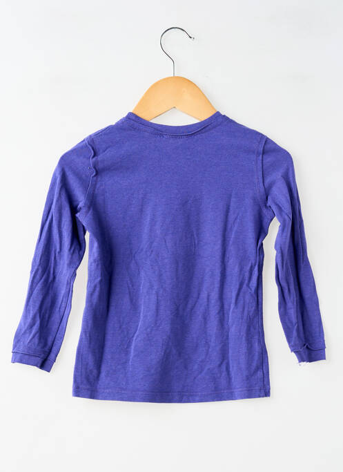 T-shirt coupe cintrée manches longues violet IKKS fille