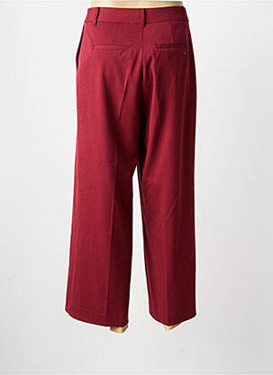 Pantalon large tissage popeline taille normale rouge KING LOUIE femme