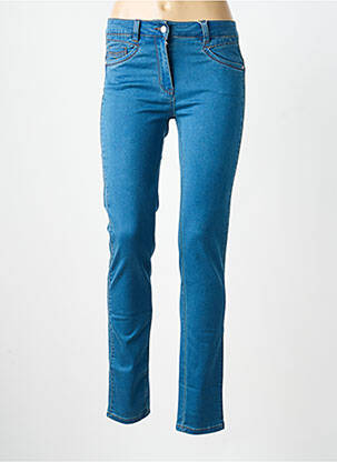 Jeans coupe slim stretch taille normale bleu C'EST BEAU LA VIE femme