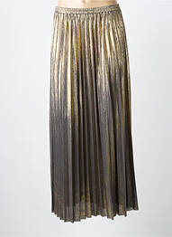 Jupe longue coupe droite gris ANGE femme