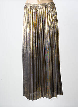 Jupe longue coupe droite gris ANGE femme
