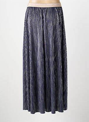 Jupe longue coupe droite bleu MOLLY BRACKEN femme