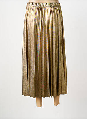 Jupe longue coupe droite or ONLY femme