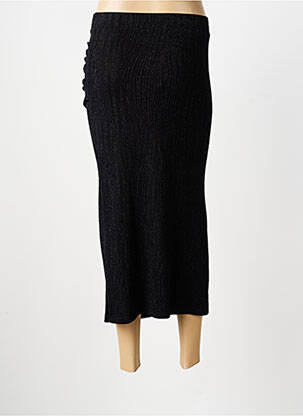 Jupe longue taille normale noir ANGE femme