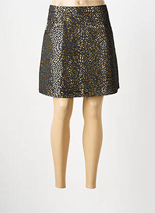 Jupe courte coupe droite marron MOLLY BRACKEN femme
