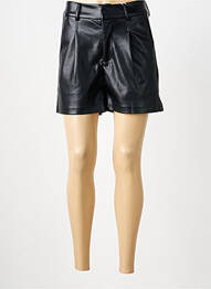 Short fermeture zippée sous rabat avec crochet taille normale noir GARCIA femme