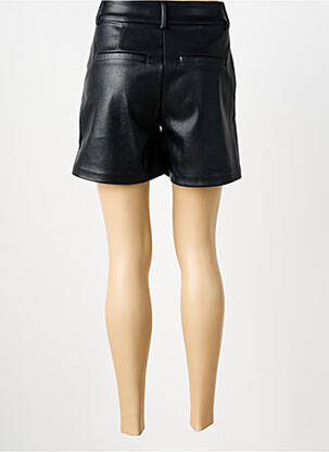 Short tissage simili-cuir taille normale noir GARCIA femme