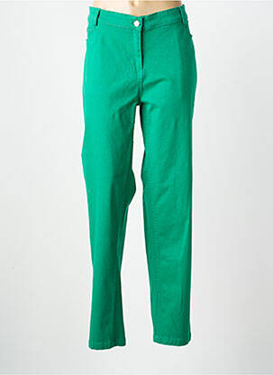 Pantalon droit vert AGATHE & LOUISE femme