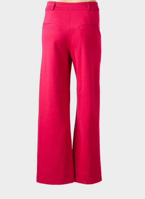 Pantalon large fermeture zippée sous rabat avec crochet taille normale rose GARCIA femme
