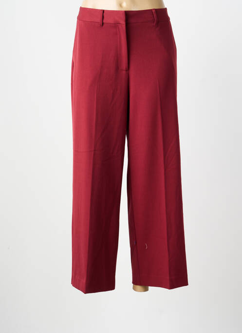 Pantalon large tissage popeline taille normale rouge KING LOUIE femme