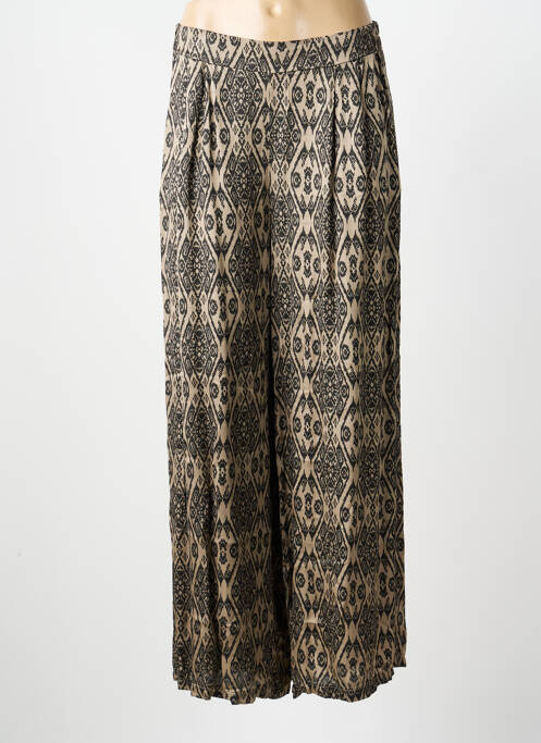 Pantalon large taille normale taille normale marron PAKO LITTO femme