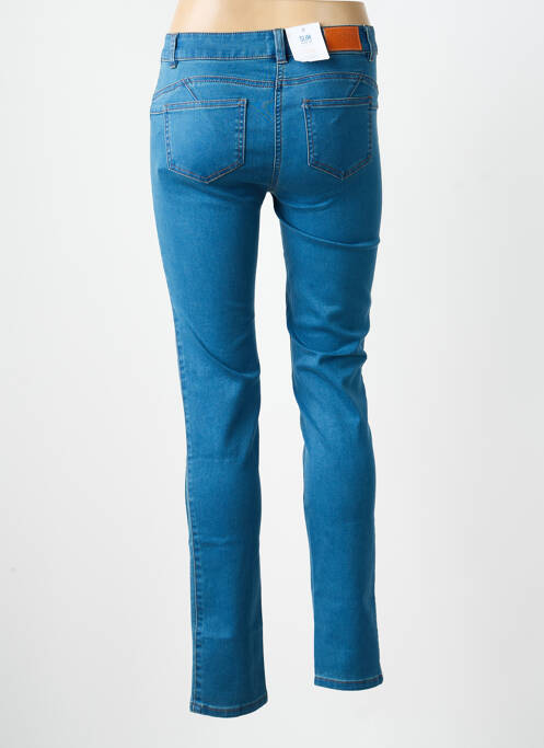 Jeans coupe slim stretch taille normale bleu C'EST BEAU LA VIE femme
