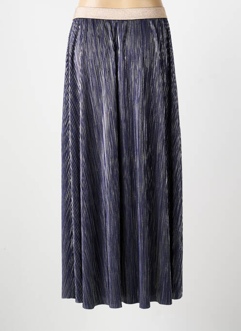 Jupe longue coupe droite bleu MOLLY BRACKEN femme