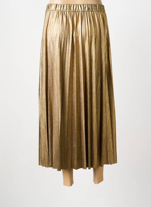 Jupe longue coupe droite or ONLY femme