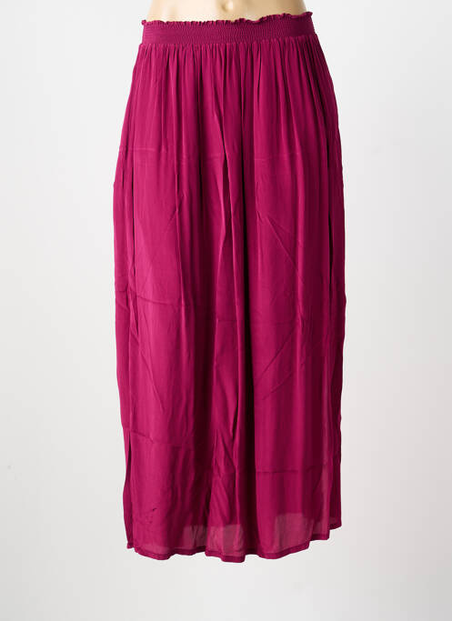 Jupe longue coupe droite violet LA PETITE ETOILE femme