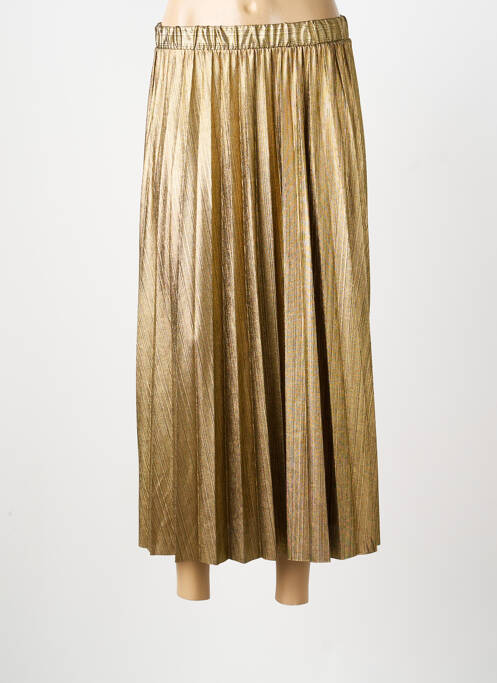 Jupe longue coupe droite or ONLY femme
