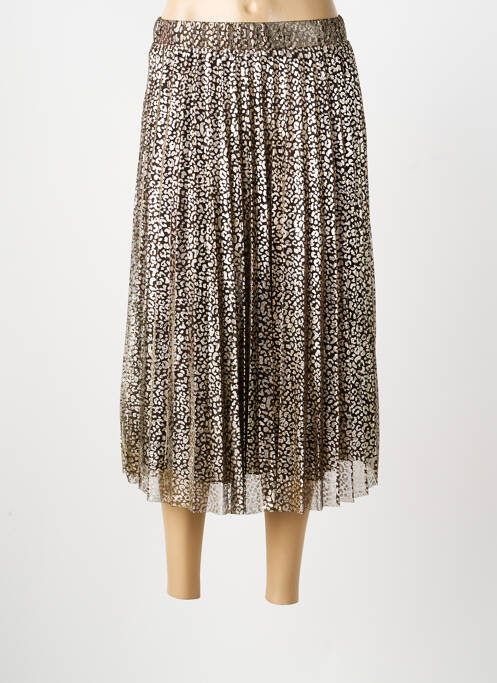 Jupe longue coupe droite marron LA PETITE ETOILE femme