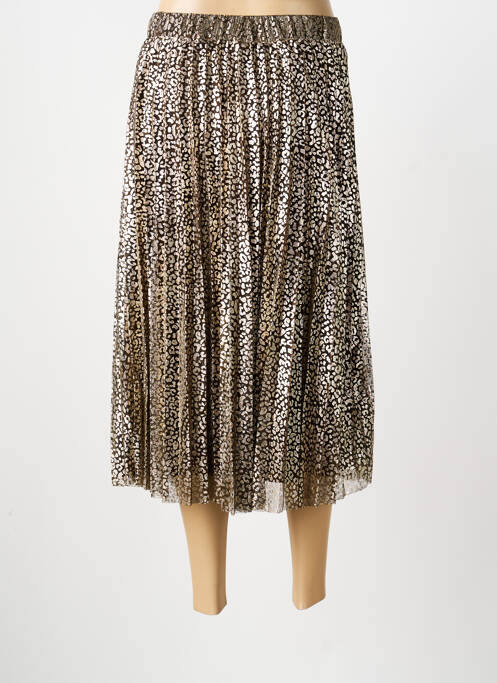 Jupe longue coupe droite marron LA PETITE ETOILE femme