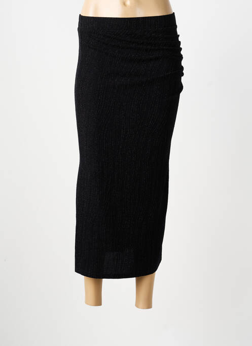Jupe longue taille normale noir ANGE femme