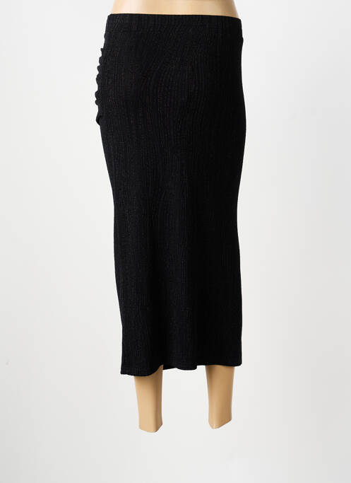Jupe longue taille normale noir ANGE femme