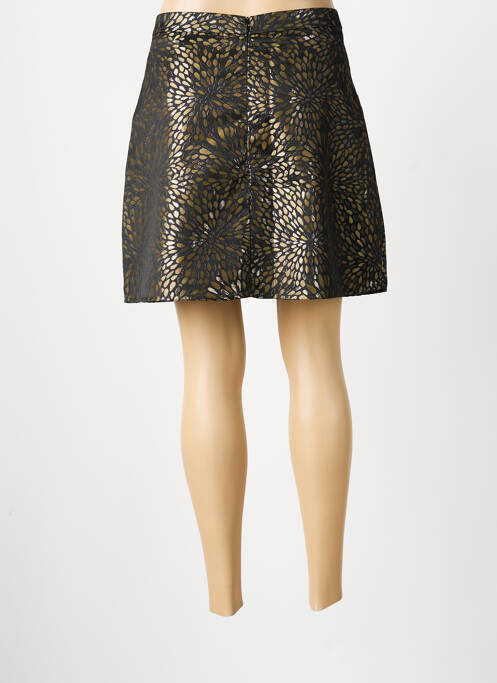 Jupe courte coupe droite marron MOLLY BRACKEN femme