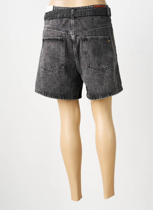 Short fermeture zippée sous rabat boutonné taille normale gris LA PETITE ETOILE femme