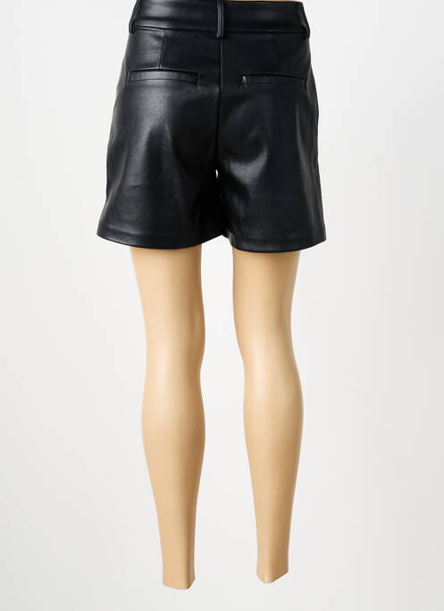 Short tissage simili-cuir taille normale noir GARCIA femme