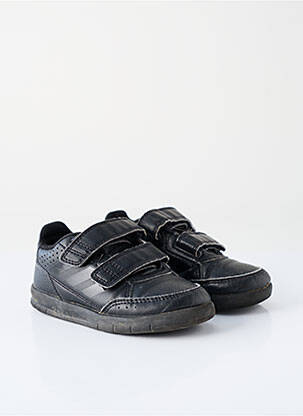 Baskets matière lisse cubain noir ADIDAS garcon
