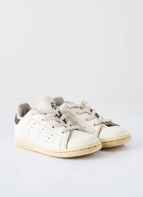 Baskets matière lisse plateforme blanc ADIDAS enfant