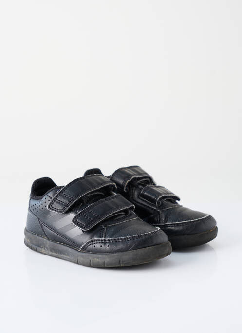 Baskets matière lisse cubain noir ADIDAS garcon