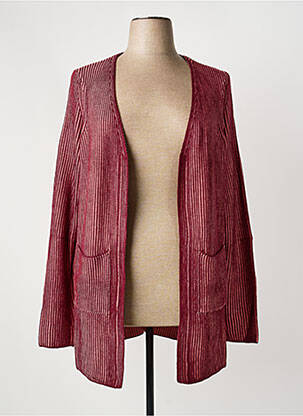 Gilet manches longues stretch rose SHEEGO femme