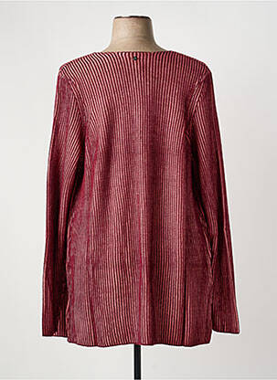 Gilet manches longues stretch rose SHEEGO femme