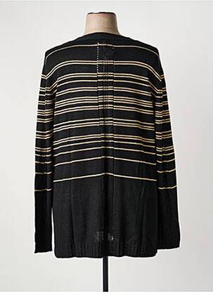 Gilet manches longues fermeture boutonnée sur le devant noir SHEEGO femme