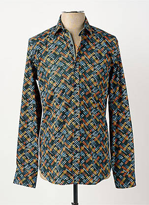 Chemise manches longues imprimé fantaisie bleu A FISH NAMED FRED homme